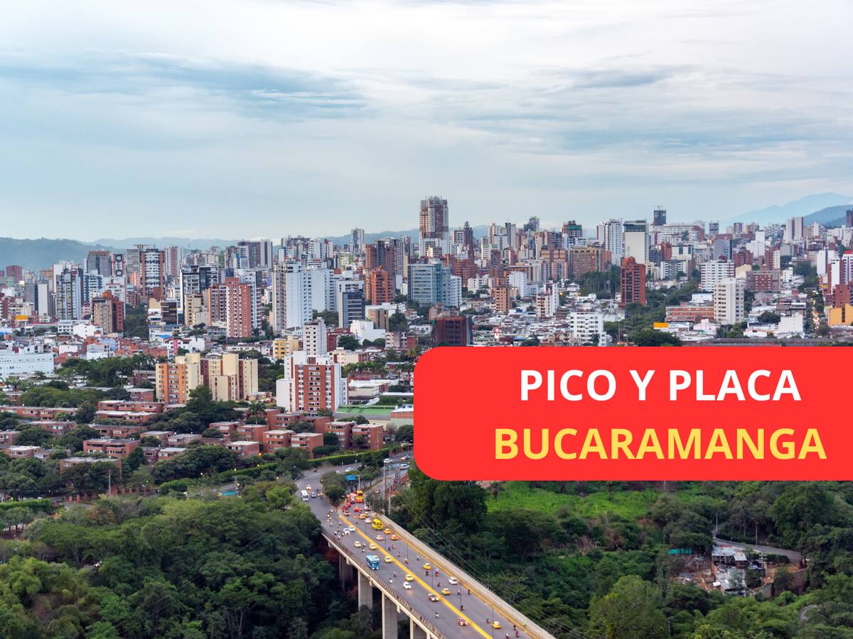 ¡Evite comparendos! Pico y placa en Bucaramanga esta semana, ¿qué carros transitan?