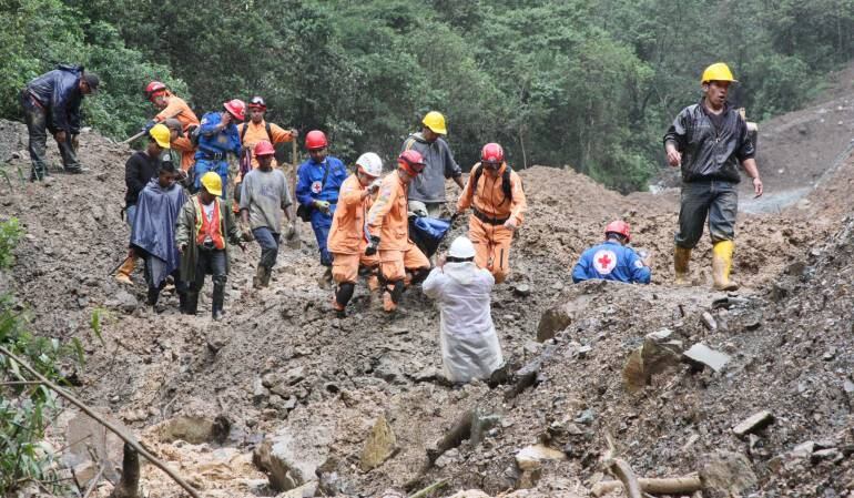 Emergencia por deslizamiento en zona rural de Cumbal.
