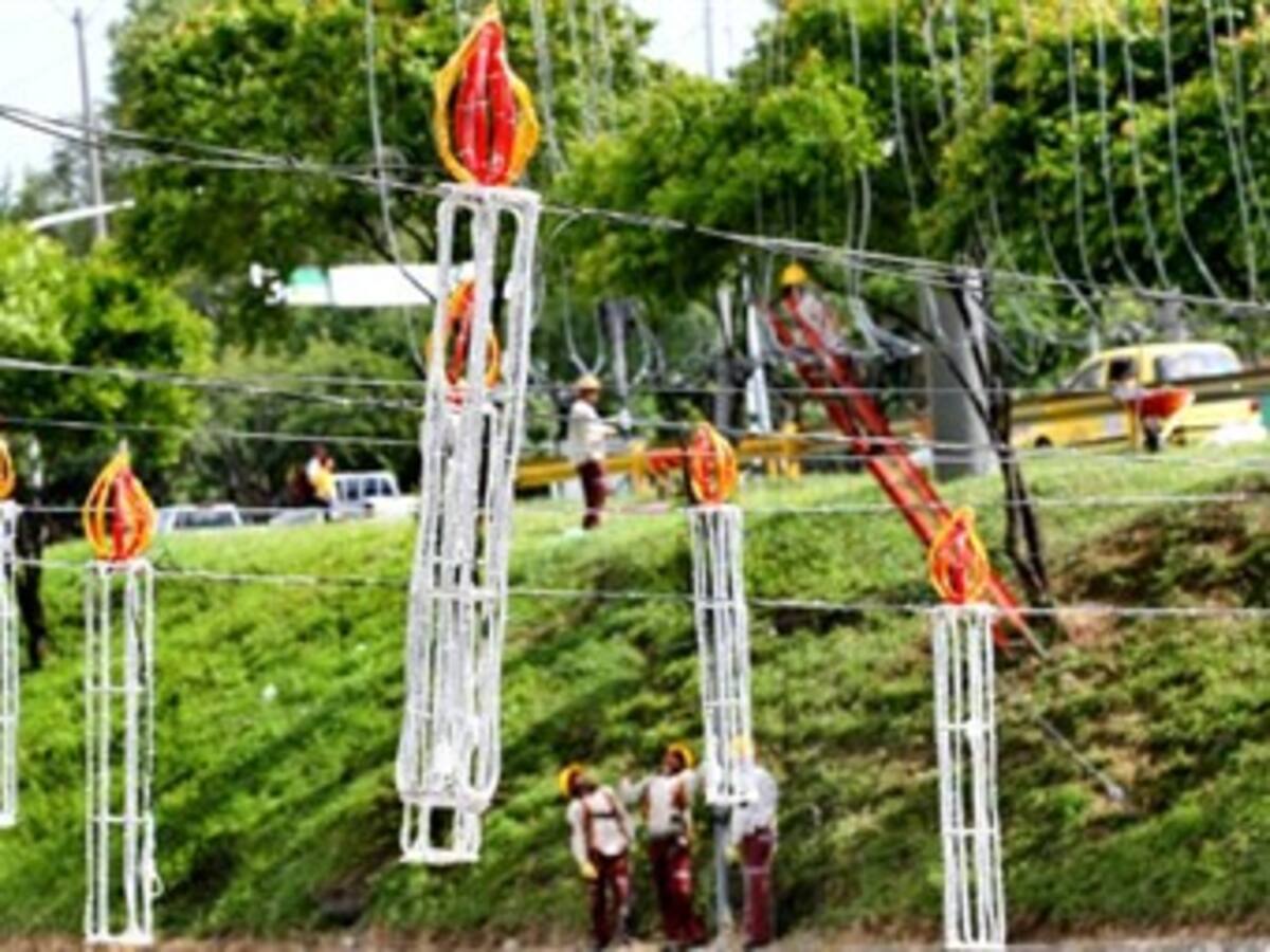 Listo el alumbrado navideño en Medellín