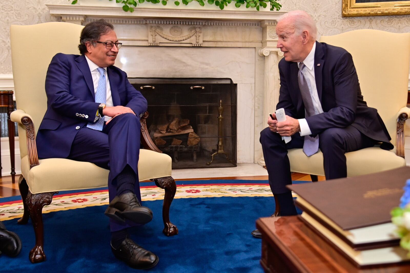 Presidente Gustavo Petro y presidente Joe Biden. Foto: Presidencia Colombia