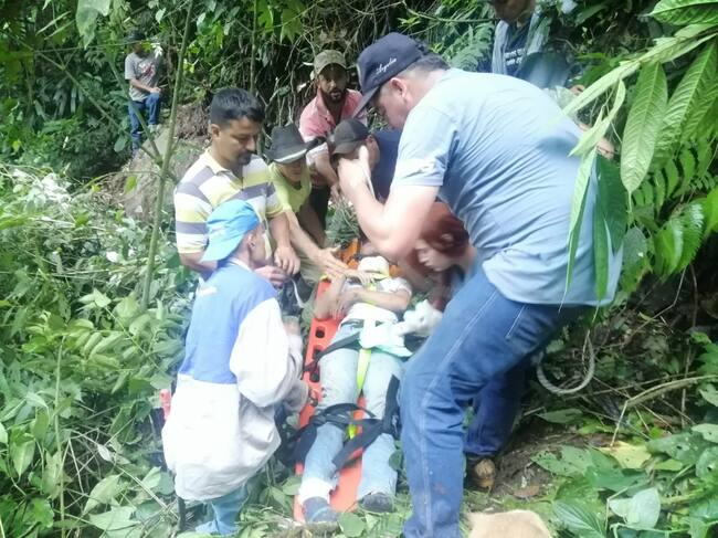 Herido rescatado- foto Ilder Osorio