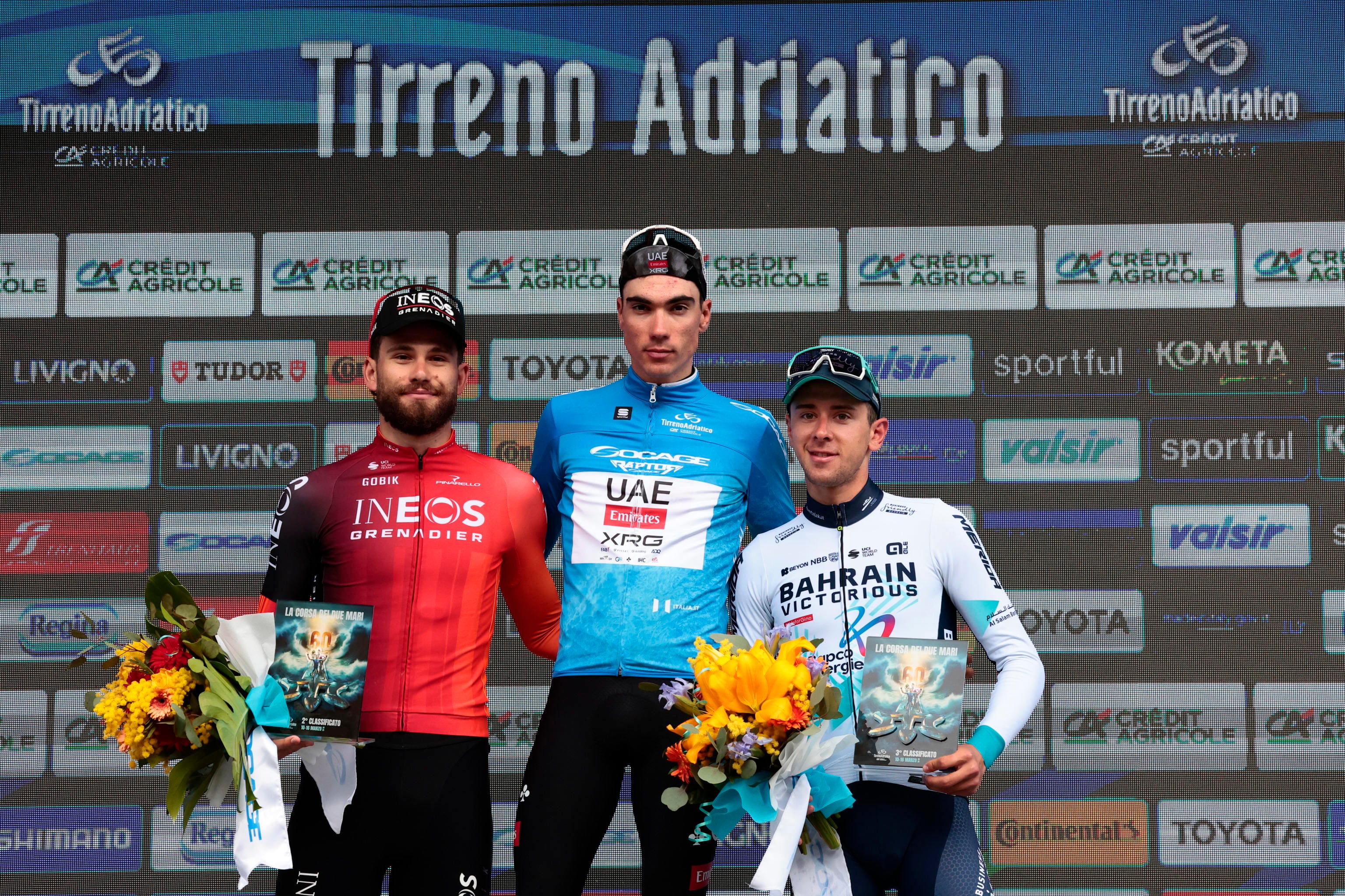 Juan Ayuso se queda con la Tirreno Adriático. (Ciclismo, Bahrein, Italia) EFE/EPA/ROBERTO BETTINI