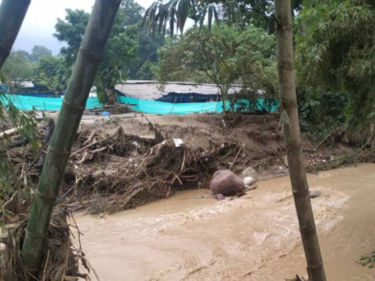 Dos barrios de Guática (Risaralda) están en alerta por posible avalancha