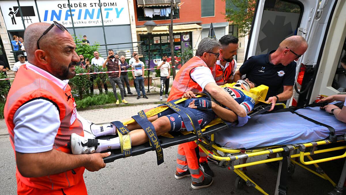 VIDEO | Así fue el accidente que sacó a Mikel Landa del Giro de Italia 2025