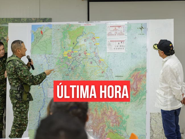 Consejo de seguridad en Tibú, Norte de Santander, con el presidente Gustavo Petro por crisis en el Catatumbo (Cortesía: Presidencia)