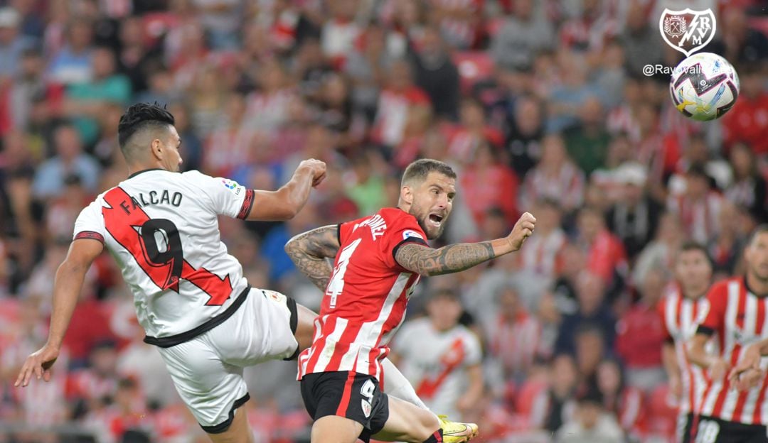 Falcao tuvo un gran gesto técnico para marcar en San Mamés.