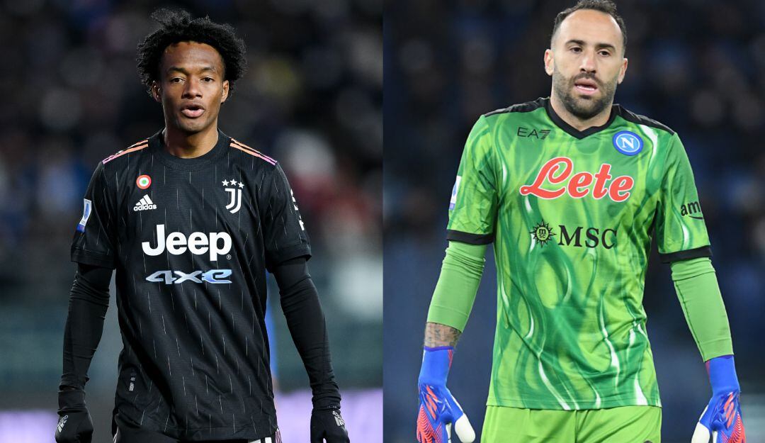 Juan Guillermo Cuadrado y David Ospina