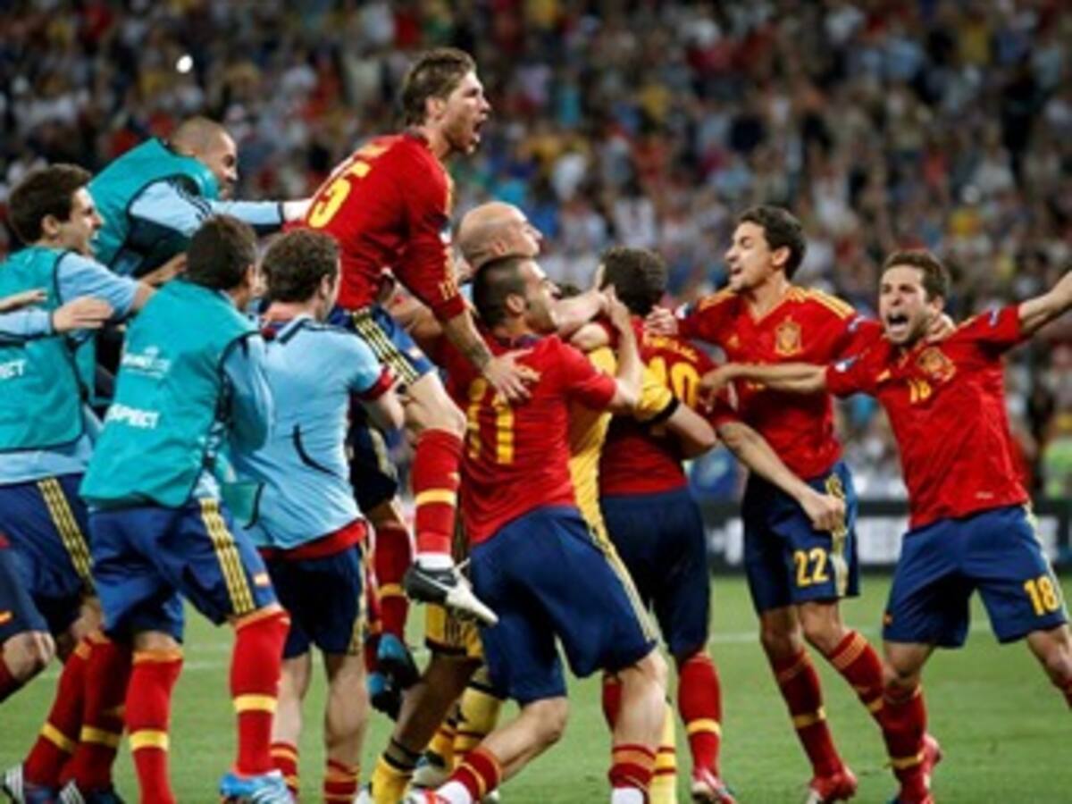 España ganó la decimoquinta tanda de penaltis de la historia de la Euro