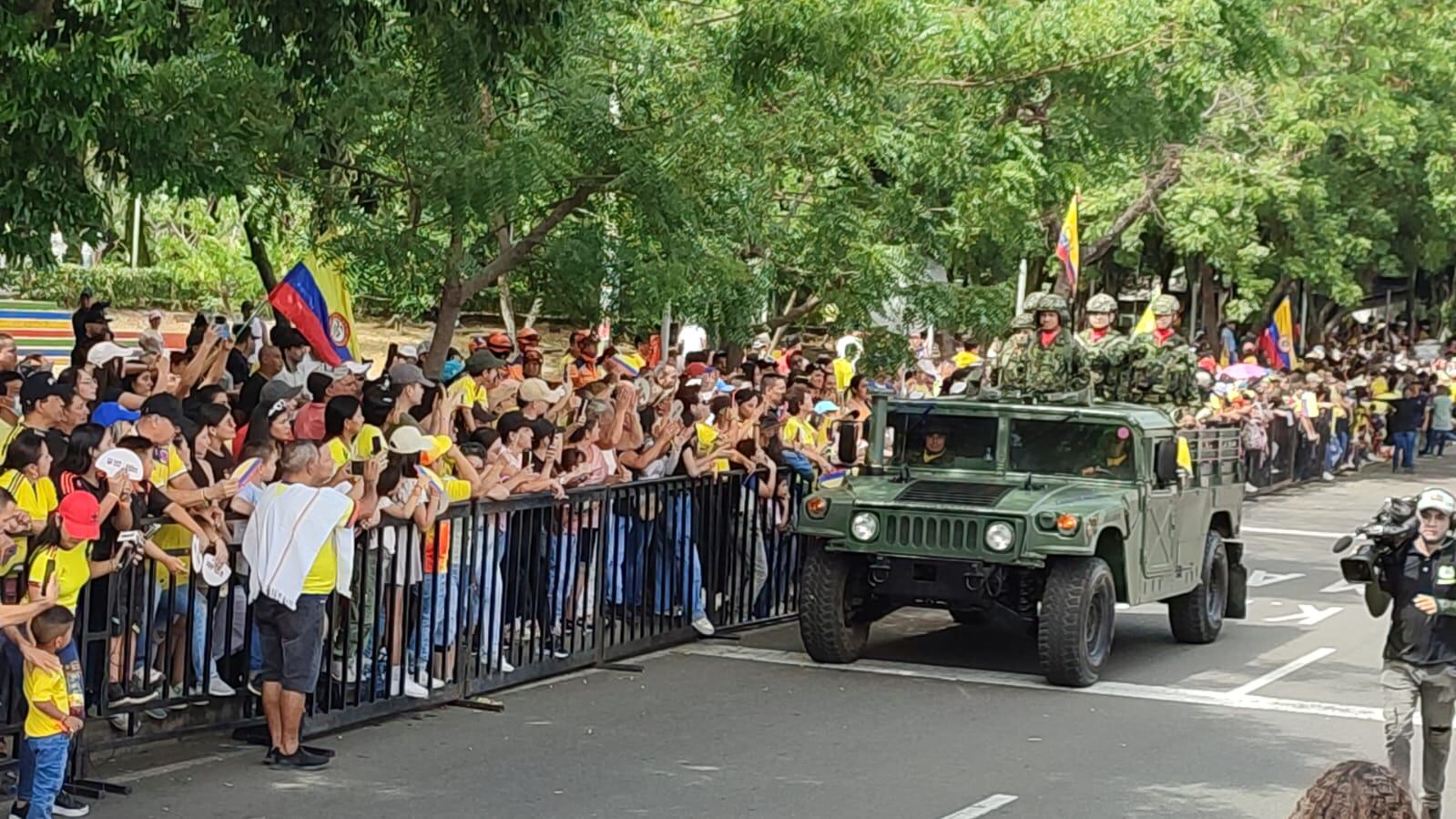 Desfile militar y policial del 20 de julio de 2024. Foto: Fuerzas Militares y policiales de Colombia.