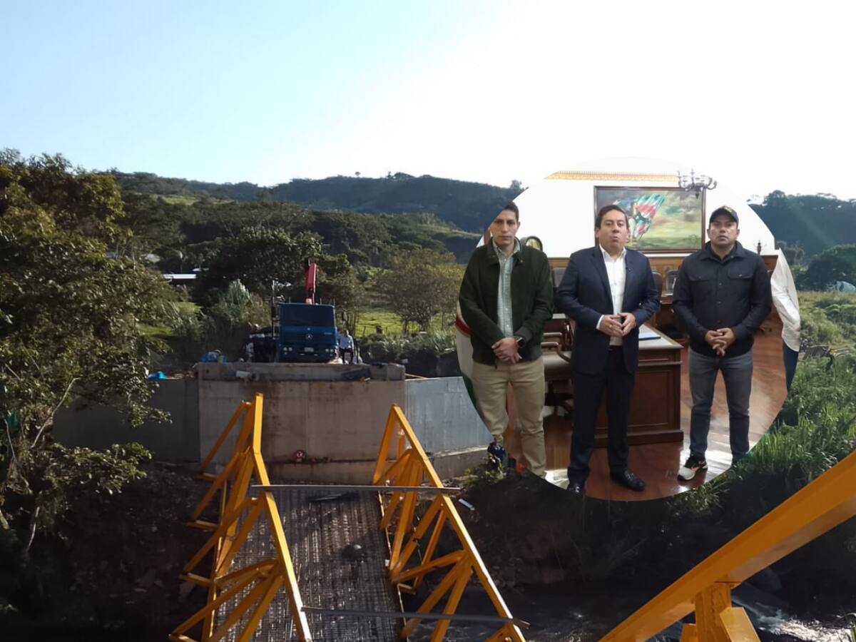 Tres acciones anunció el gobernador de Boyacá tras desplome del puente El Triunfo en Moniquirá