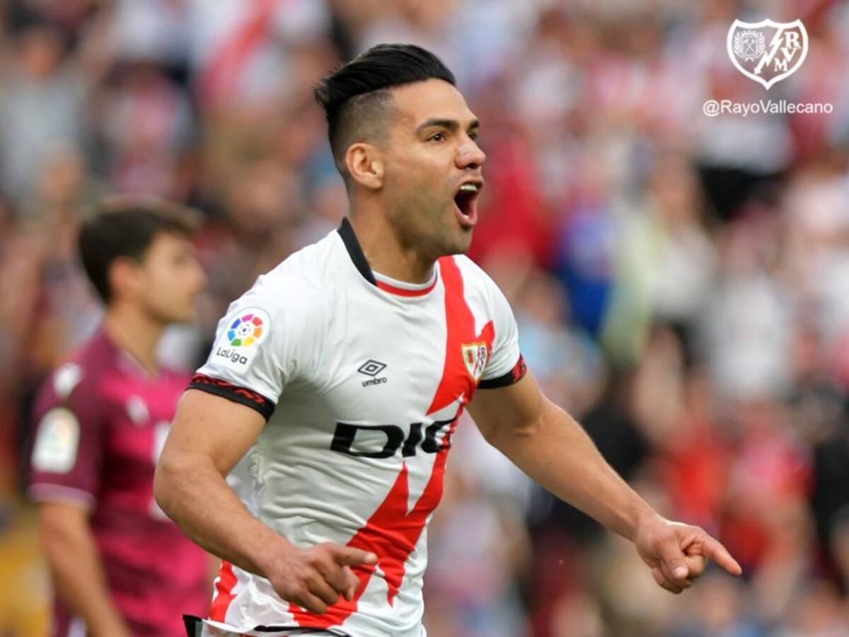 Falcao reapareció con gol con el Rayo Vallecano