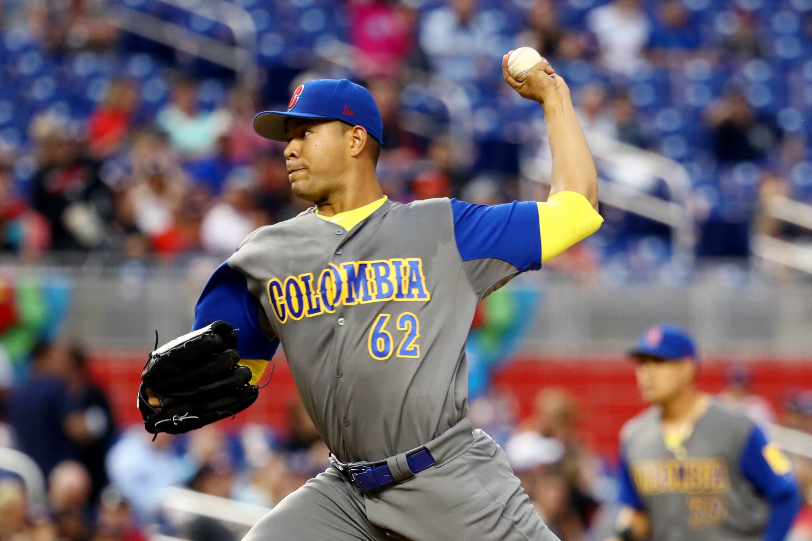 José Quintana, lanzador colombiano. (Photo by Alex Trautwig/WBCI/MLB via Getty Images)