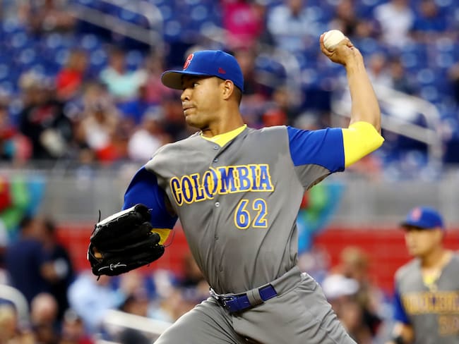 José Quintana, lanzador colombiano. (Photo by Alex Trautwig/WBCI/MLB via Getty Images)