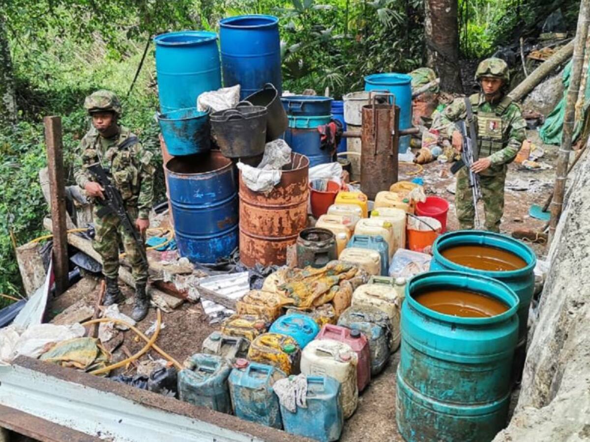 Ejército halló laboratorio para producir coca avaluado en $15 millones