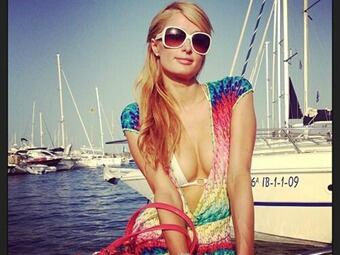 Paris de paseo por Ibiza. Foto: @paris81hilton