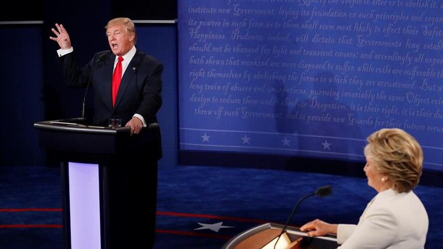 Hillary Clinton y Donald Trump . Foto: W Radio.