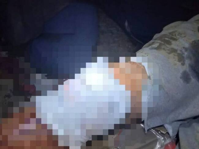 Grave accidente en Marmato, Caldas. Crédito: Bomberos Marmato, Caldas.