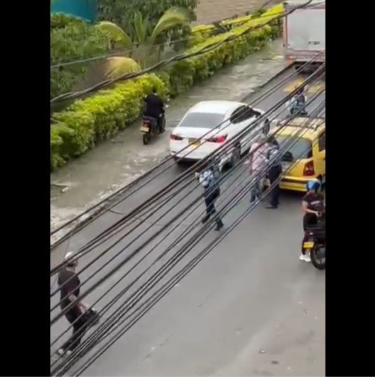 Agresión a conductores en puesto de control- foto Denuncias Antioquia