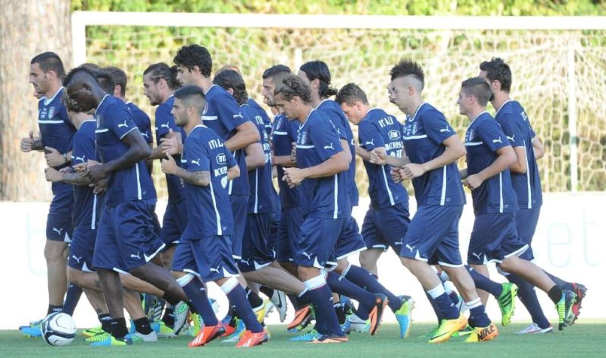 La selección italiana realizó trabajos de cara al amistoso de este miércoles ante Argentina.