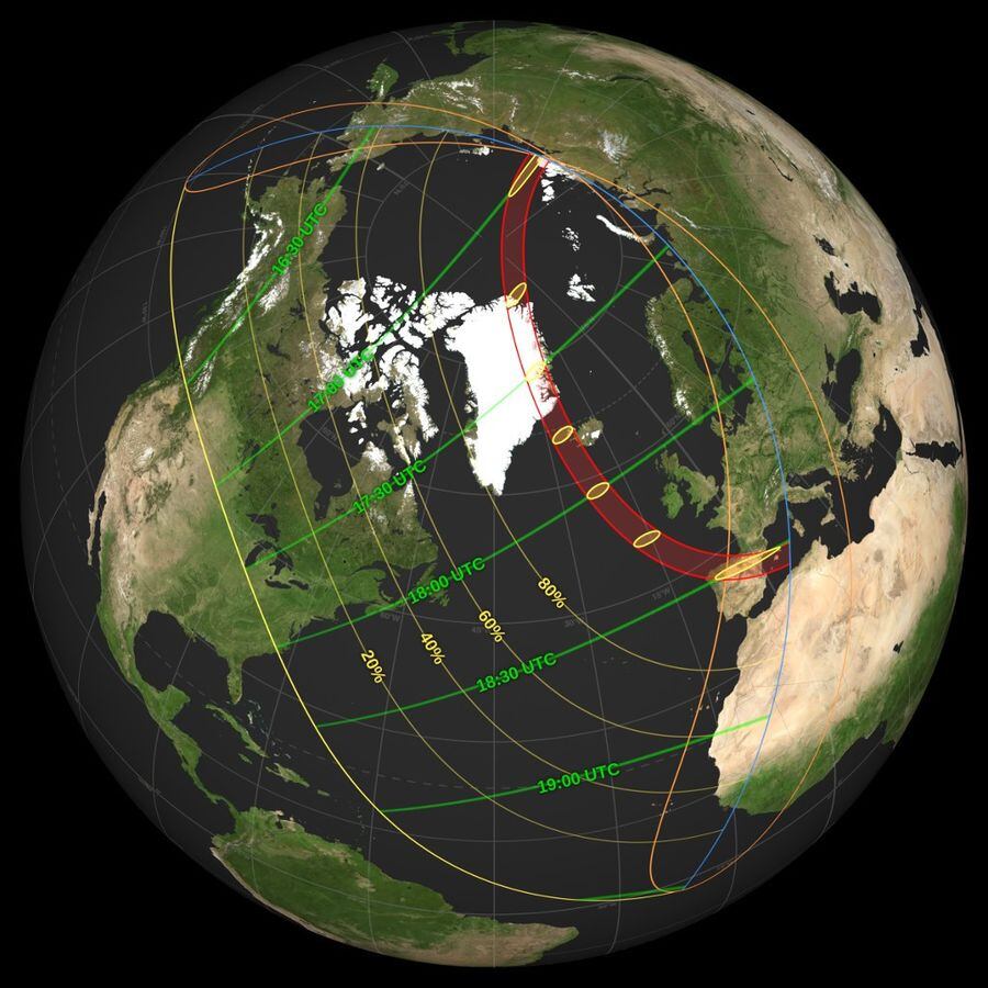 Mapa de eclipse del 12 de agosto