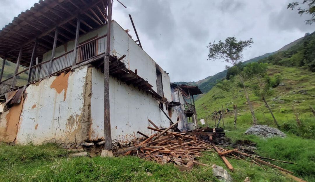 El hecho ocurrióen la finca San Pedro de la vereda Río Arriba, 