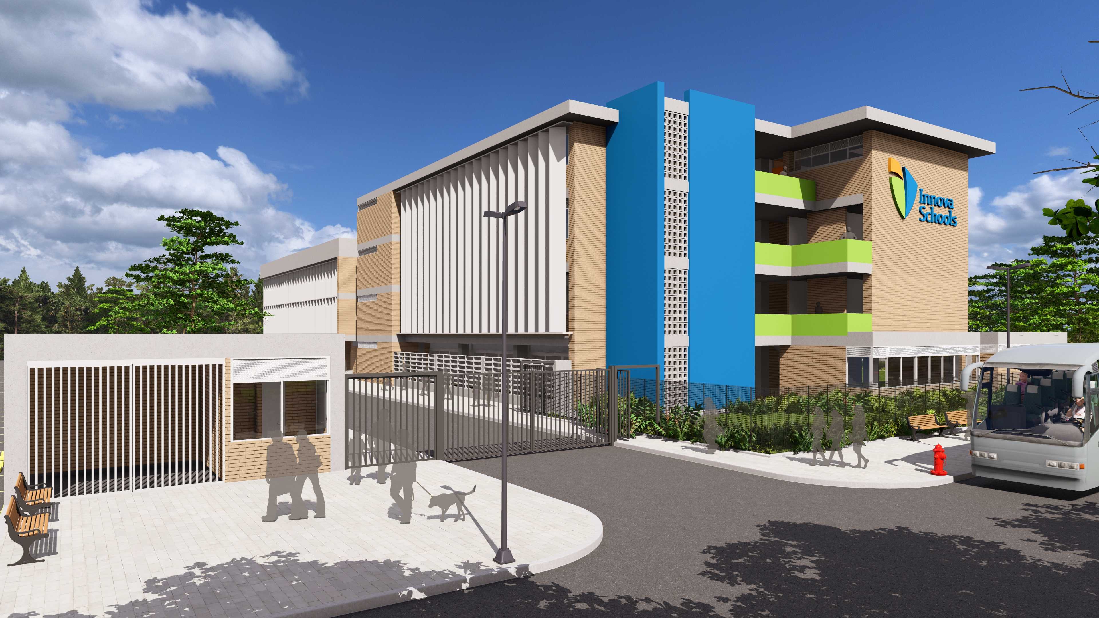 Así quedaría el nuevo colegio privado en la ciudad. // Cortesía Procolombia