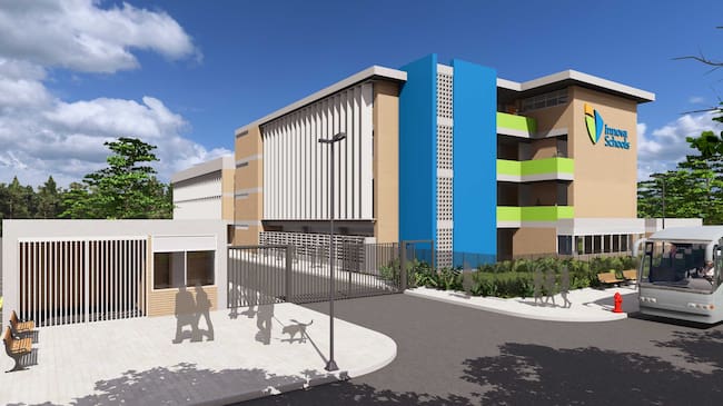 Así quedaría el nuevo colegio privado en la ciudad. // Cortesía Procolombia