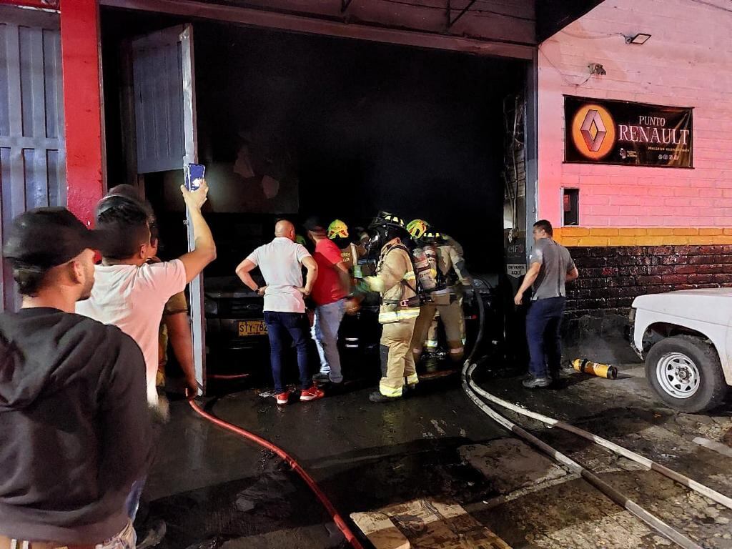 Incendio- foto alcaldía de Medellín