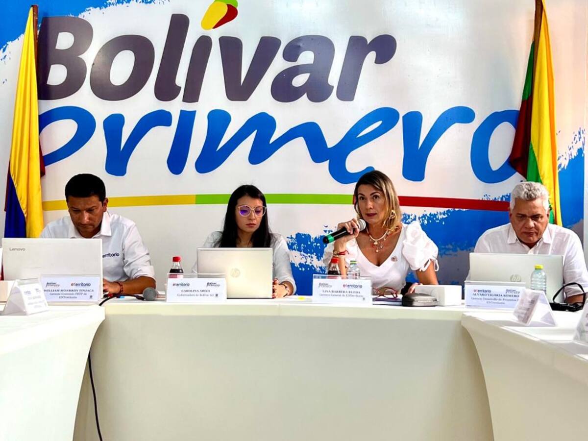 Gobernación de Bolívar y ENTerritorio adelantan obras en siete municipios