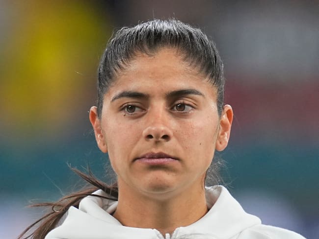 SYDNEY, AUSTRALIA - JULY 30: Catalina Usme of Colombia looks on prior to the FIFA Women&#039;s World Cup Australia & New Zealand 2023 Group H match between Germany and Colombia at Sydney Football Stadium on July 30, 2023 in Sydney, Australia. (Photo by )