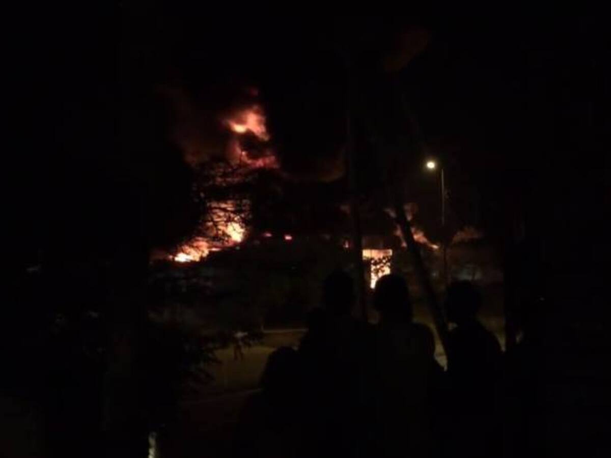 Cuantiosas pérdidas económicas deja incendio en la frontera con Venezuela