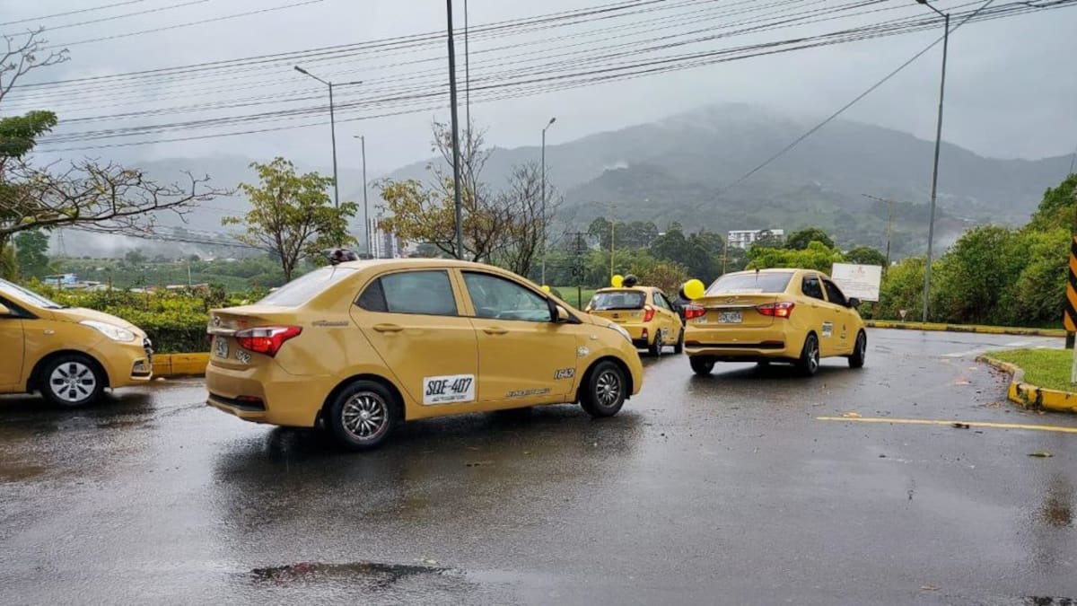 Taxistas de Armenia protestaron exigiendo cumplimiento de acuerdos