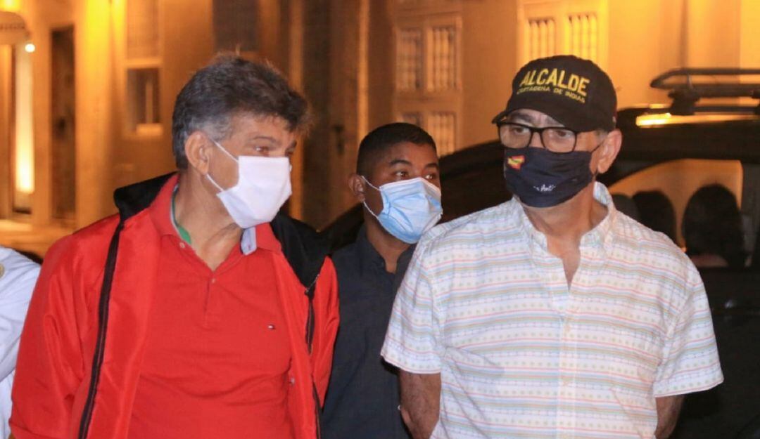 Secretario del Interior, David Múnera y el alcalde, William Dau