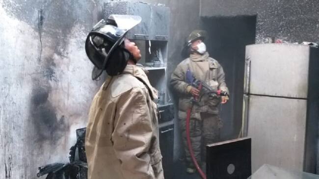 El incendio se presentó en el sector el Guarapero del barrio El Pozón