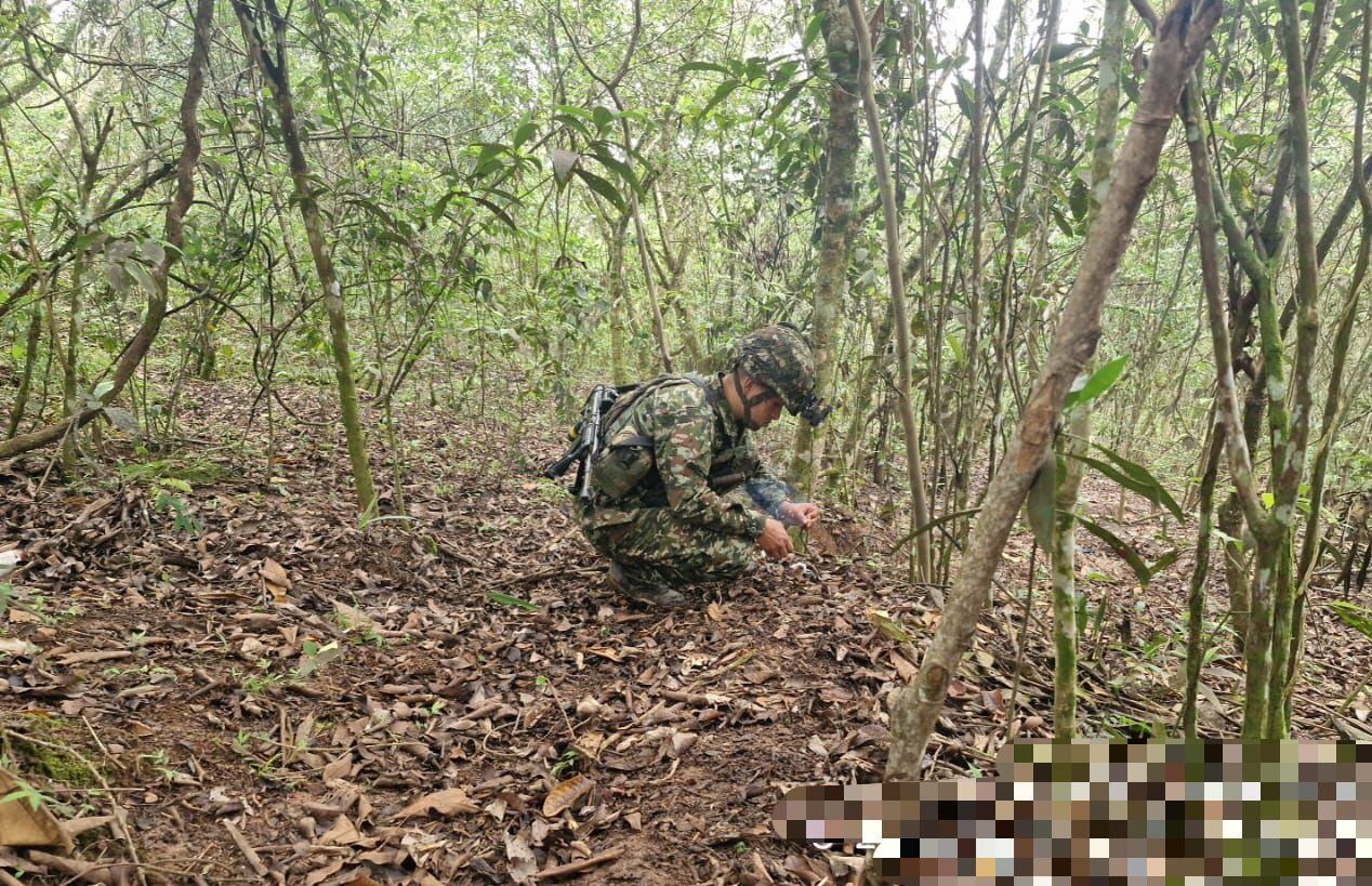 Ejército neutralizó artefactos explosivos en zona rural de El Zulia / Foto: Ejército.