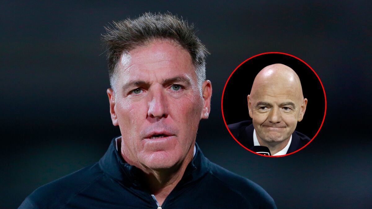 Eduardo Berizzo y Gianni Infantino/Getty Images.