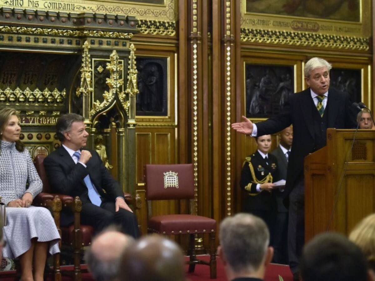 Parlamento Británico pide a Santos no desistir del propósito de la paz para Colombia