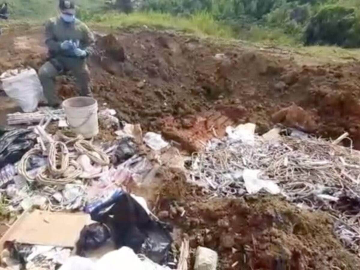 Autoridades destruyeron 350 kilos de pólvora incautada en Risaralda