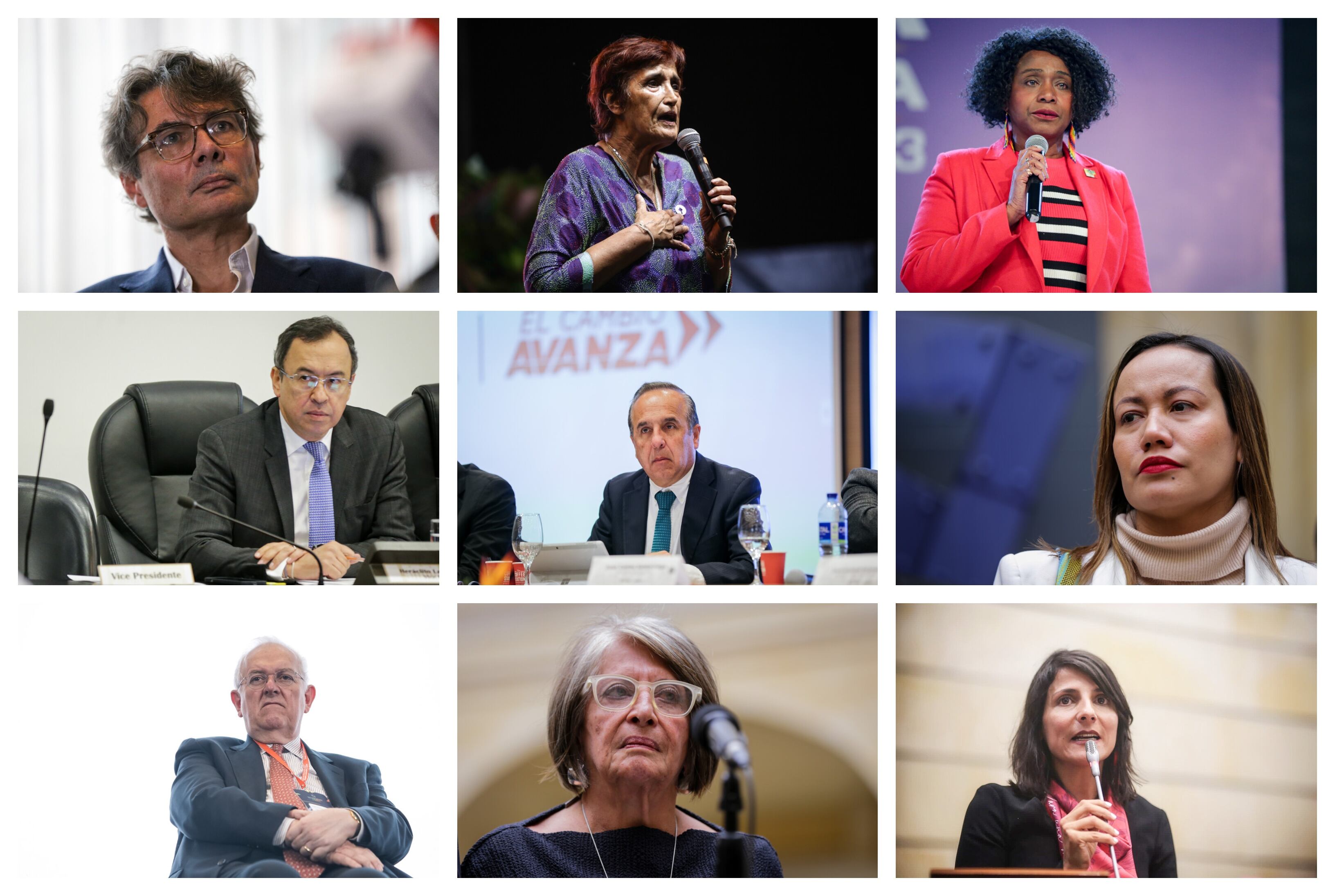 Ministros que ya no hacen parte del Gobierno del presidente Gustavo Petro. / Vía Colprensa
