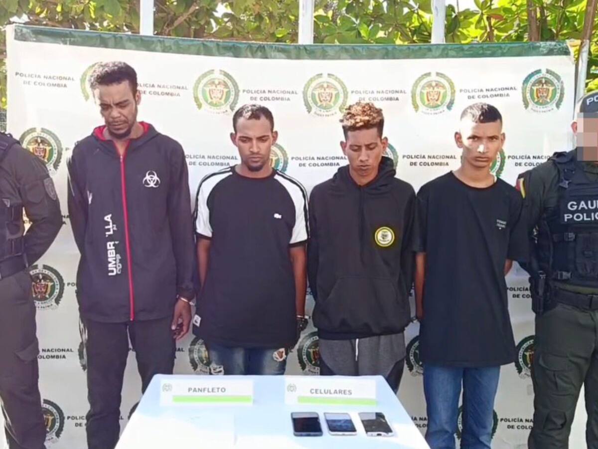 Durante ‘Plan Antiextorsión’, caen cuatro presuntos delincuentes en el barrio El Bosque