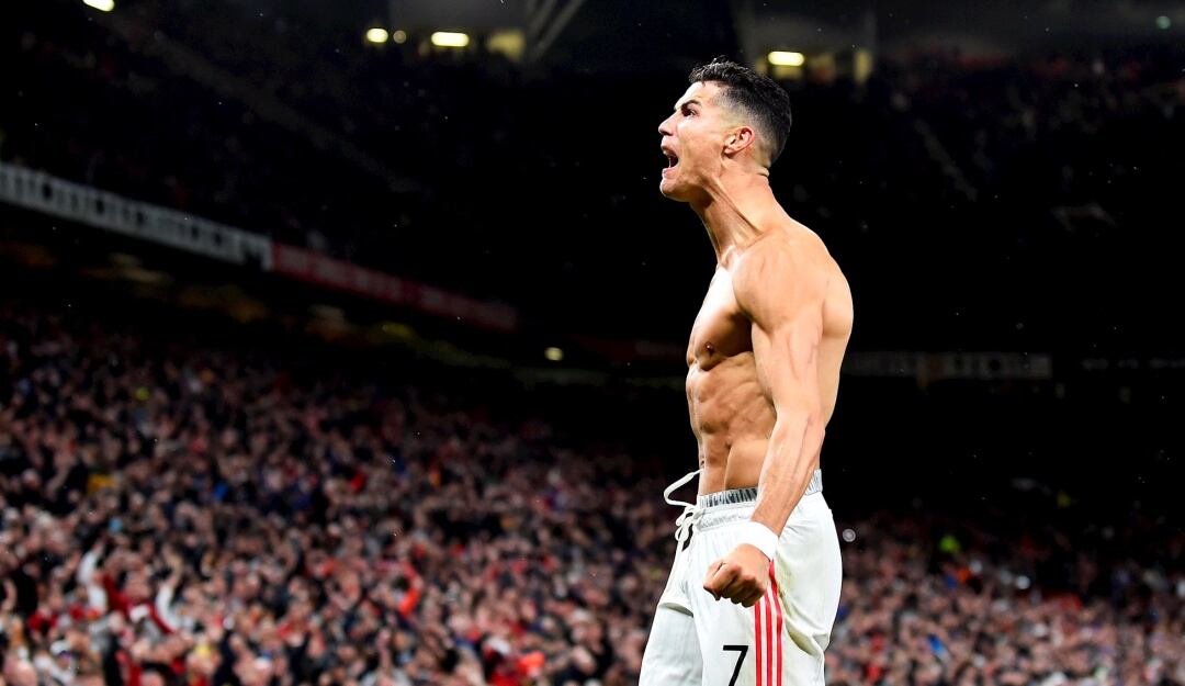 Cristiano Ronaldo celebra el gol del triunfo en el último minuto ante el Villarreal.