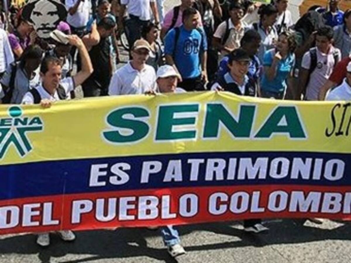Marchas de estudiantes del SENA en siete puntos de Bogotá