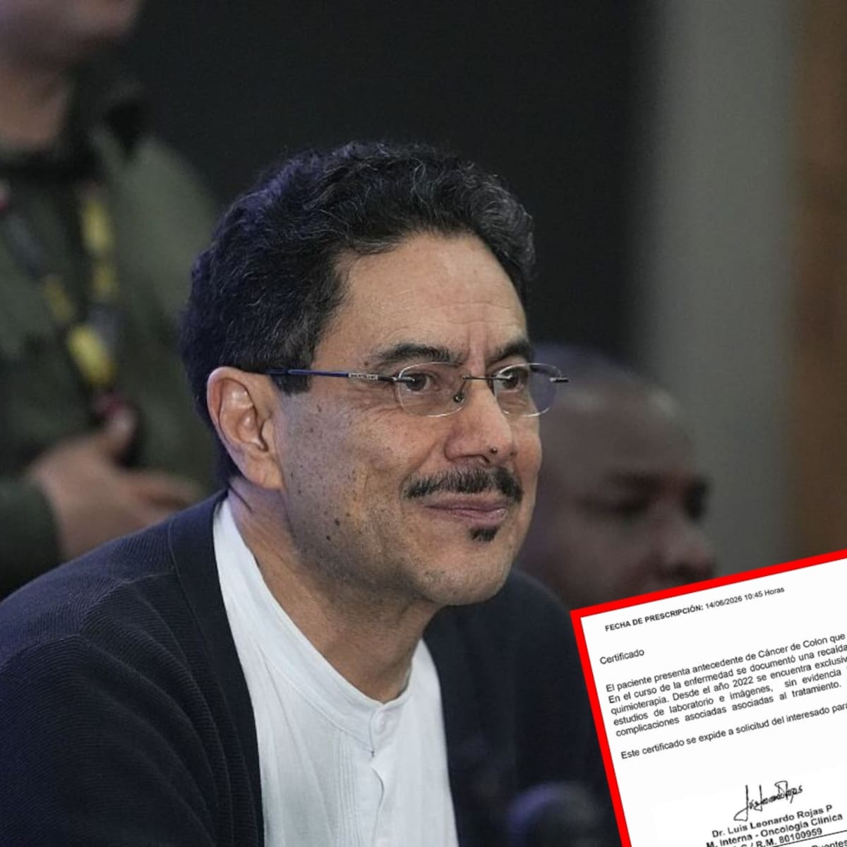Iván Cepeda presentó certificado médico para resolver rumores sobre su estado de salud