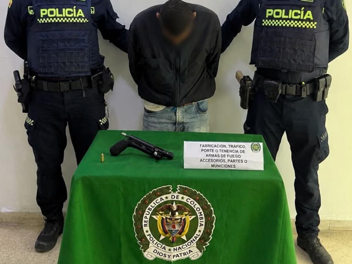 Policía capturó a hombre armado que presuntamente pretendía cometer un hurto en Turbaco