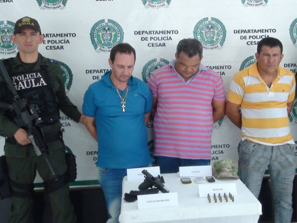 Policía desmantela banda de extorsionistas en el Cesar