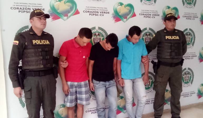 Según la policía, esta banda esta sindicada de por lo menos cometer 10 hurtos a fincas en el Quindío.