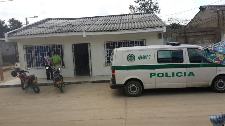 Casa del Adulto Mayor de Luruaco, donde fue cometido el robo.