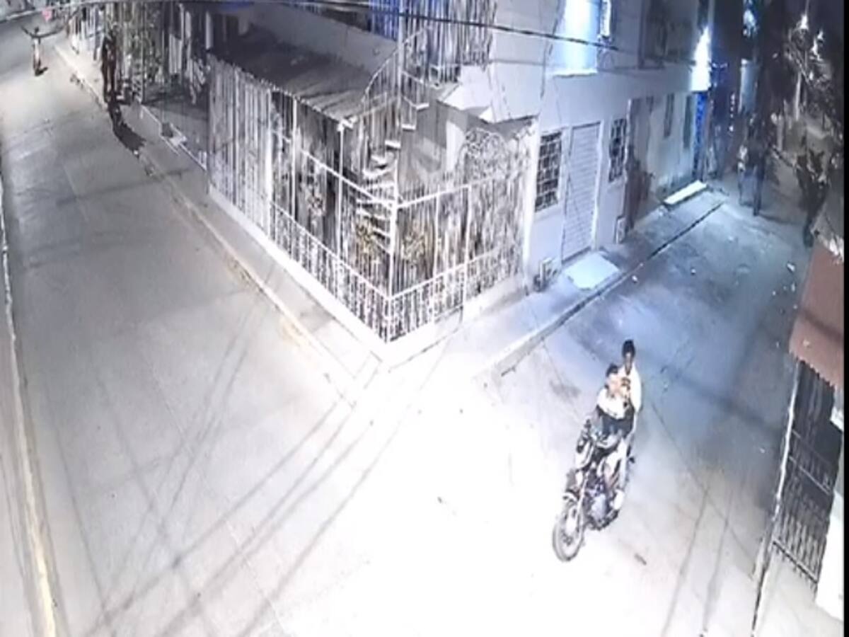 Violento choque de motocicletas dejó tres heridos en barrio El Pozón de Cartagena