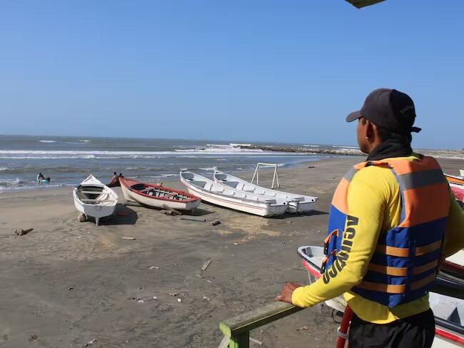 Salvavidas en labores en las playas de Puerto Colombia./ Foto: Alcaldía de Puerto Colombia