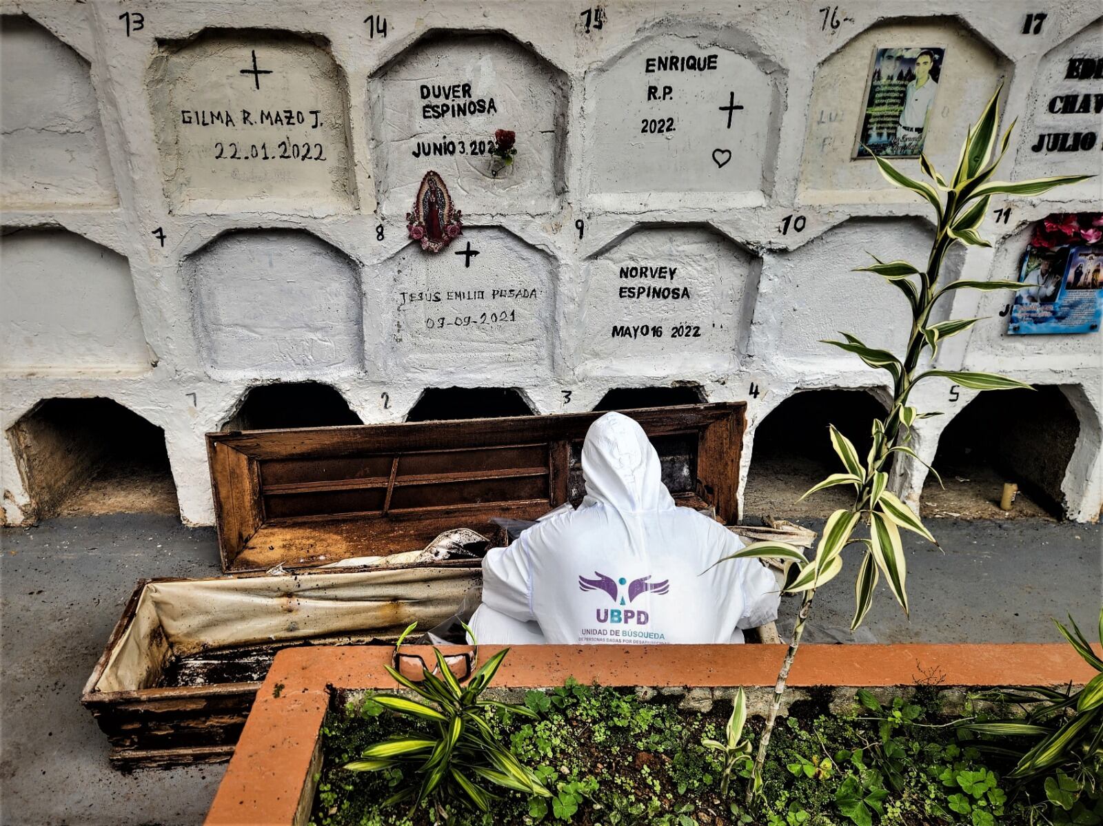 Restos hallados en cementerio de Briceño, Antioquia- foto Unidad de Búsqueda